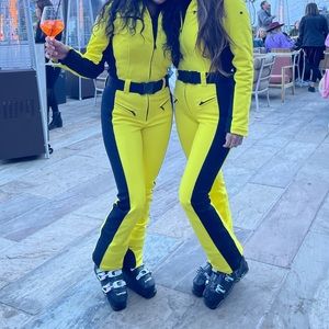 RARE Neon yellow ski suit Goldberg size US 8 - sold out everywhere
